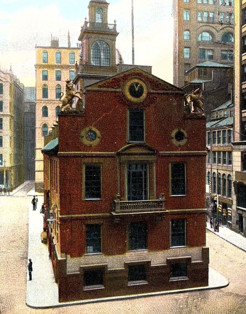 Vintage Postcard Massachusetts, Old State House, Boston, MA. c1908