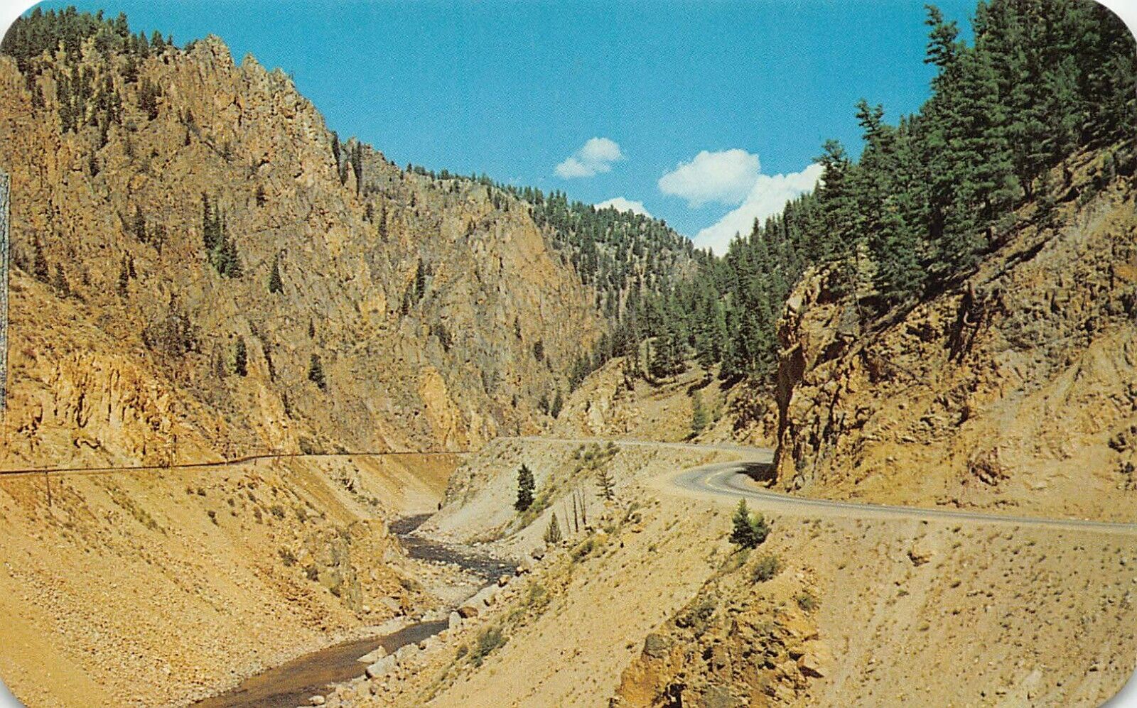 Kremmling CO Colorado Byers Canyon Hwy 40 Hot Sulphur Springs Vtg Postcard N5