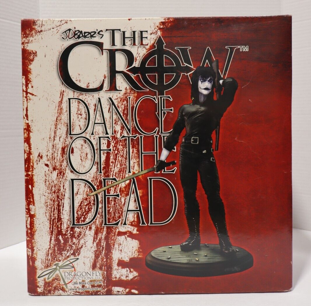 James O’Barr The Crow Dance Of The Dead Dragonfly Statue Rare Unpainted #001/300
