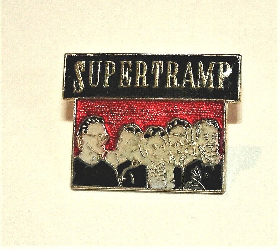 Vintage Supertramp Music Group Rock Band Lapel Hat Pin 1980s New NOS 