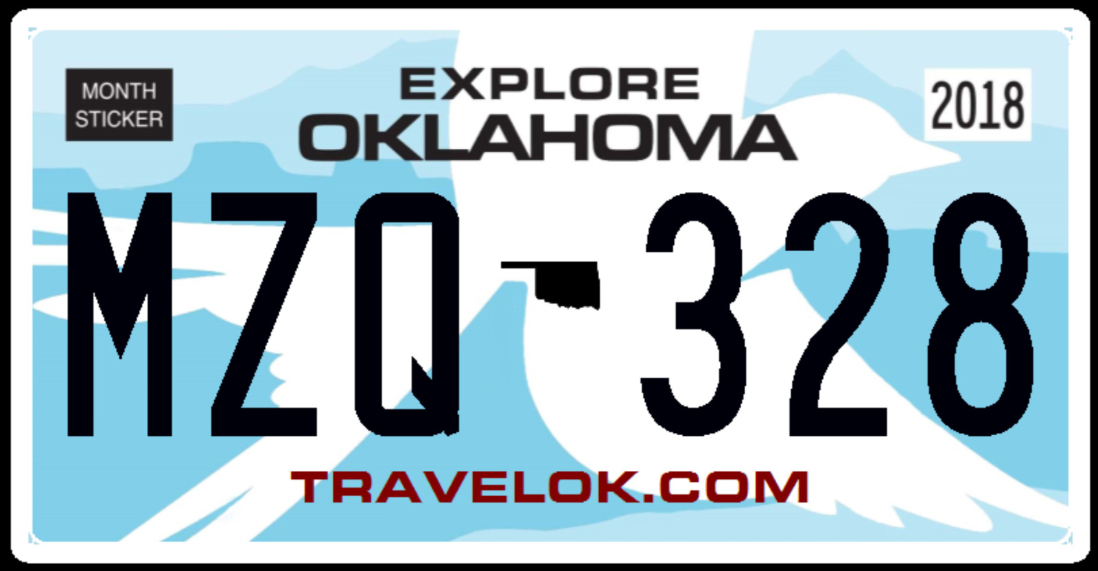 Custom Oklahoma REFLECTIVE License Plate Tag Reproduction, Many Styles Offered