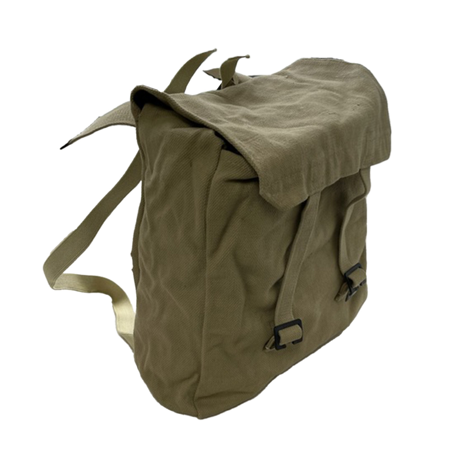 Genuine Military Surplus Israeli Khaki Canvas Backpack / Shoulder Bag with Zahal