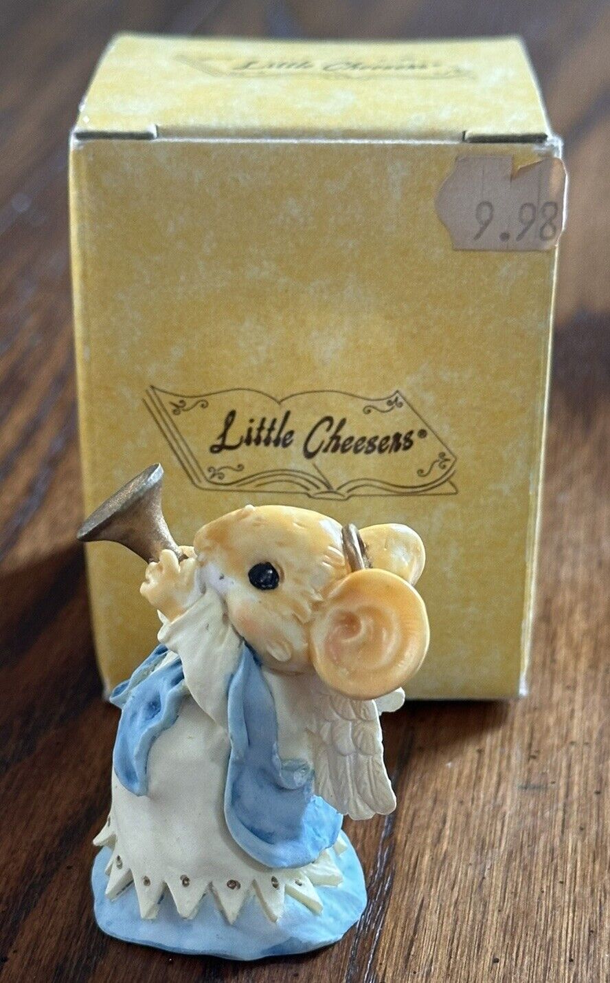Ganz 1993 Little Cheesers Christmas Figurine Angel Mouse 05401