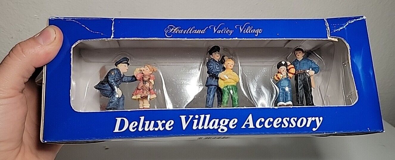 Heartland Valley Village Hand Painted Figures Policeman Christmas Accessories 