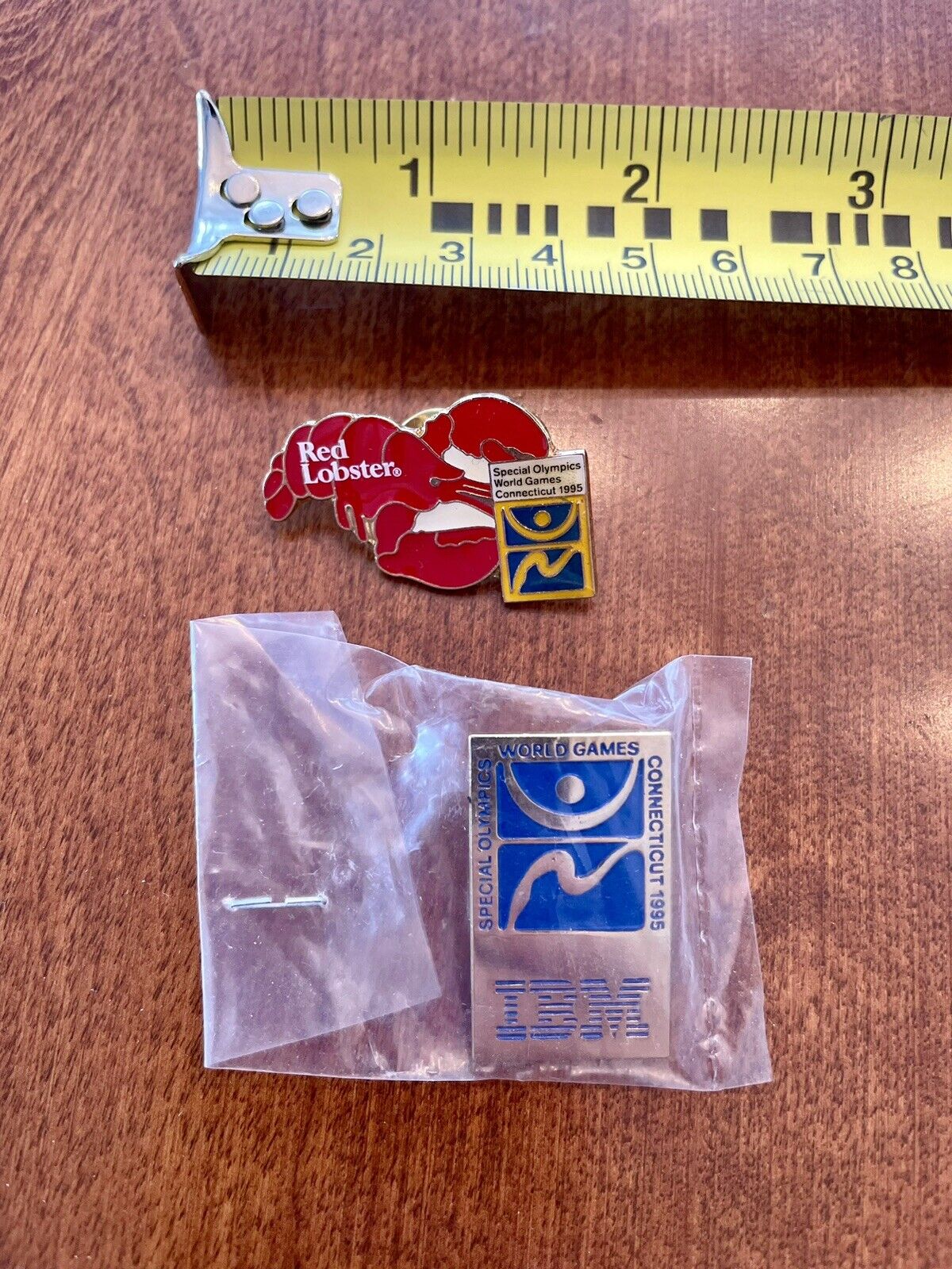 Special Olympics World Games Connecticut 1995 IBM Red Lobster Lapel Pin