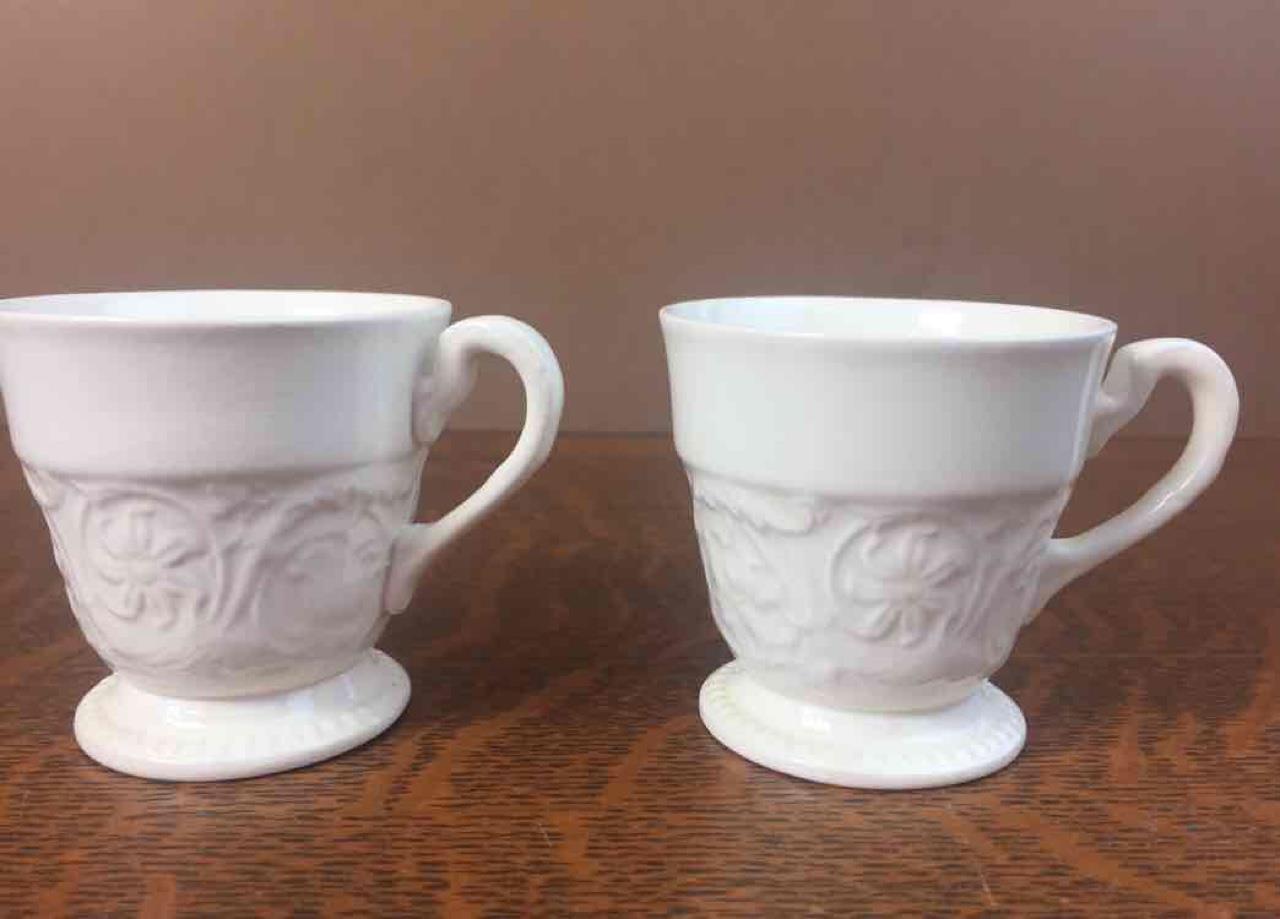 Lot of 2 Wedgwood of Etruria & Barlaston Patrician Footed Demitasse Cups