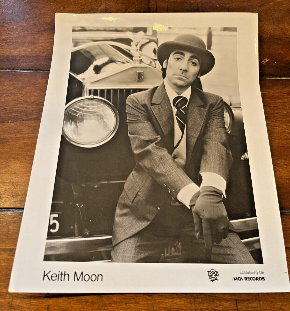 KEITH MOON RARE 1975 Track/MCA 8x10 PROMO PHOTO Two Sides Of The Moon LP THE WHO