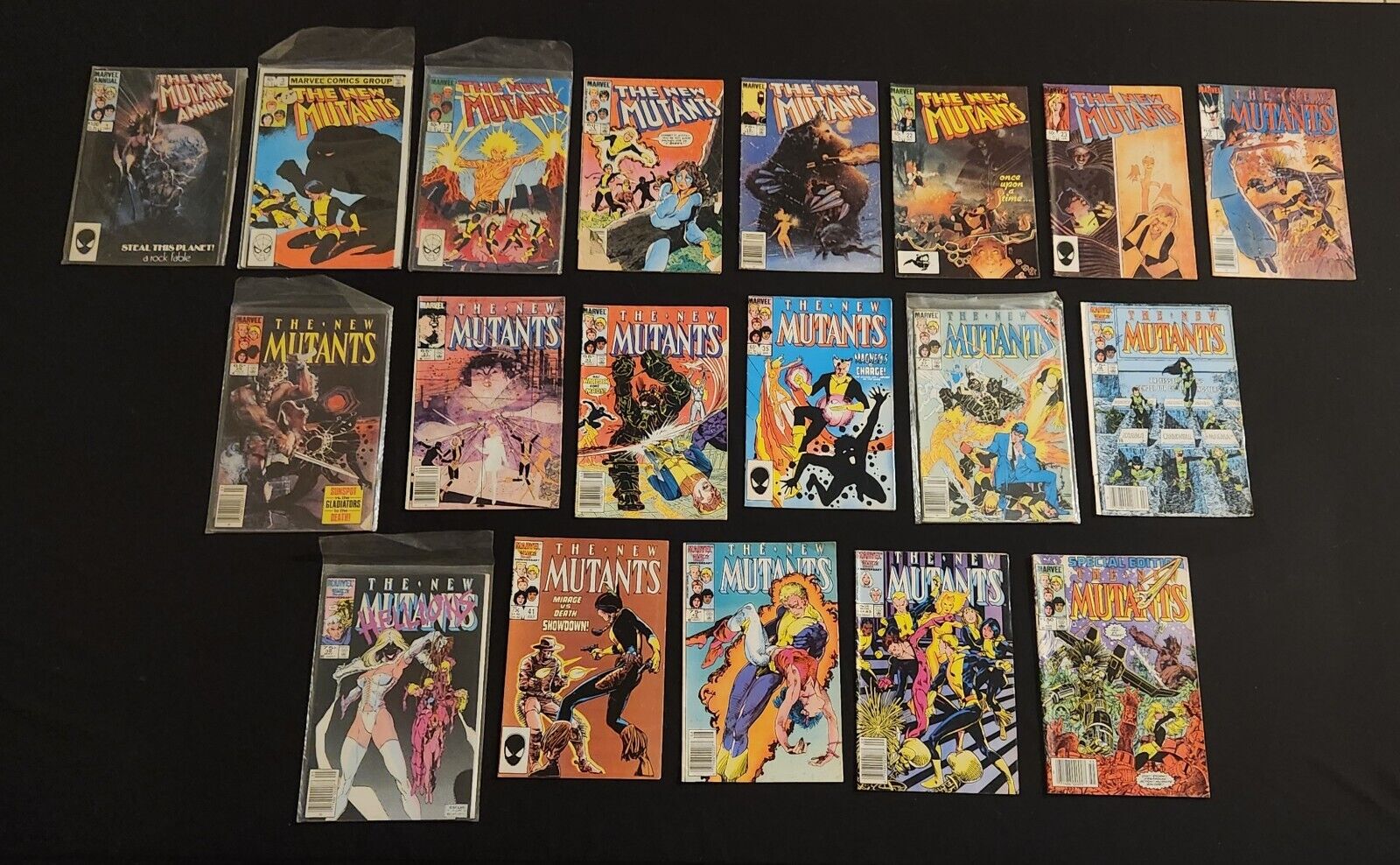 The New Mutants 1983-1985 VINTAGE 19 Comic Book Mixed Lot