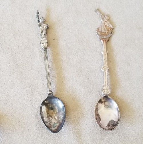 New York Statue Of Liberty Silver Plated Souviner Spoon and bonus