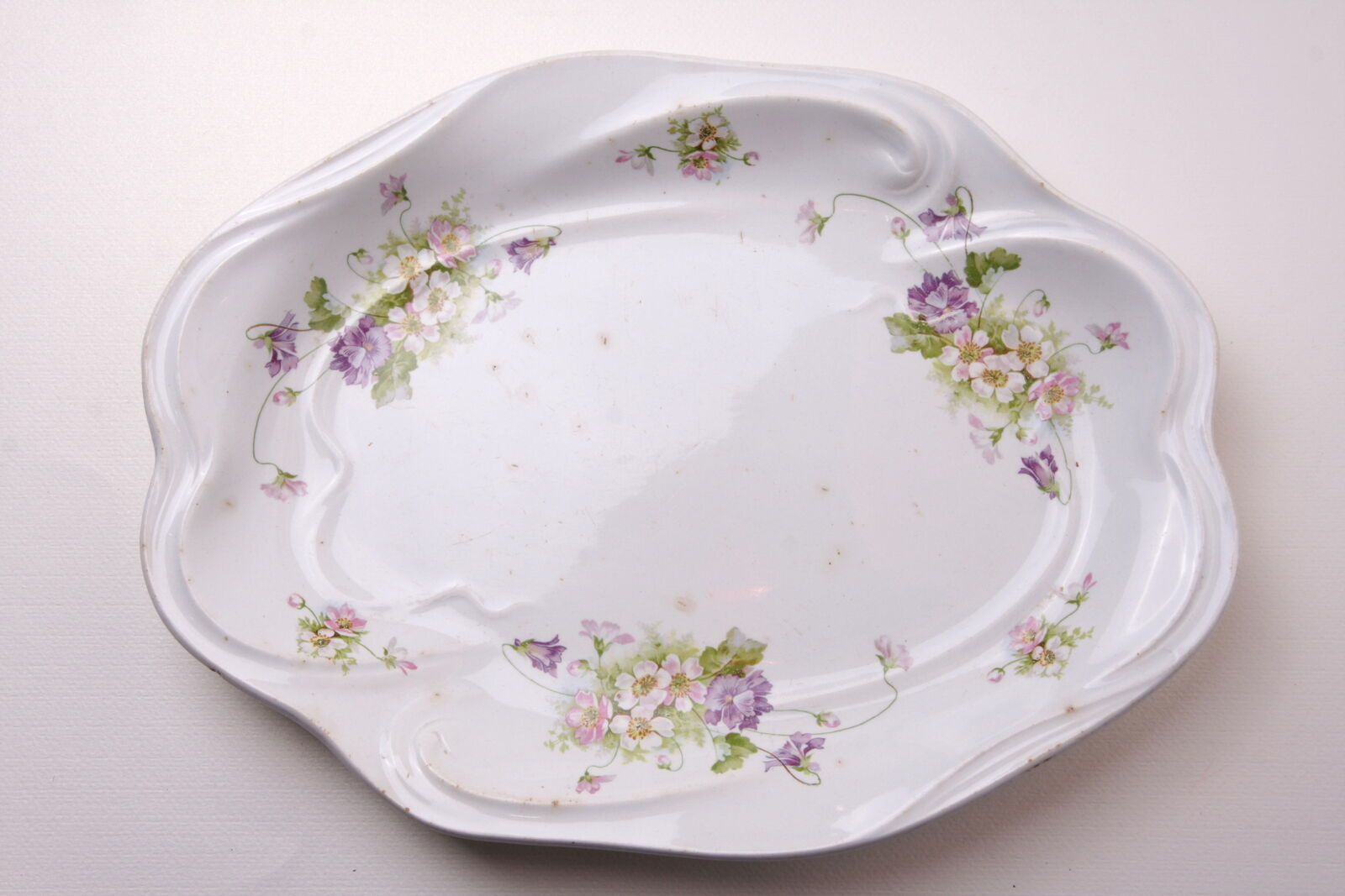 Platter Kuznetsov Vintage Porcelain Dish Royal Ceramicware 19th Century Riga