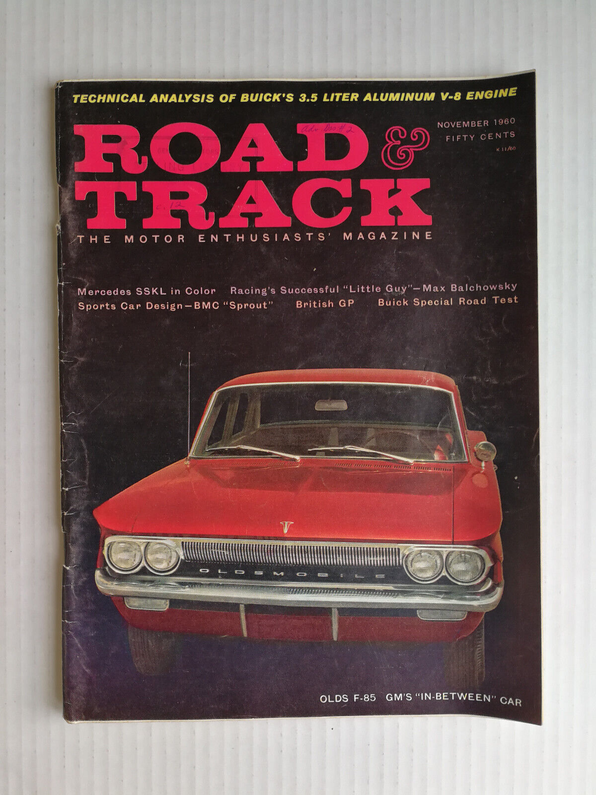 Road & Track November 1960 Chevy Corvair - 1929 Mercedes-Benz 38/250 SSk -723B