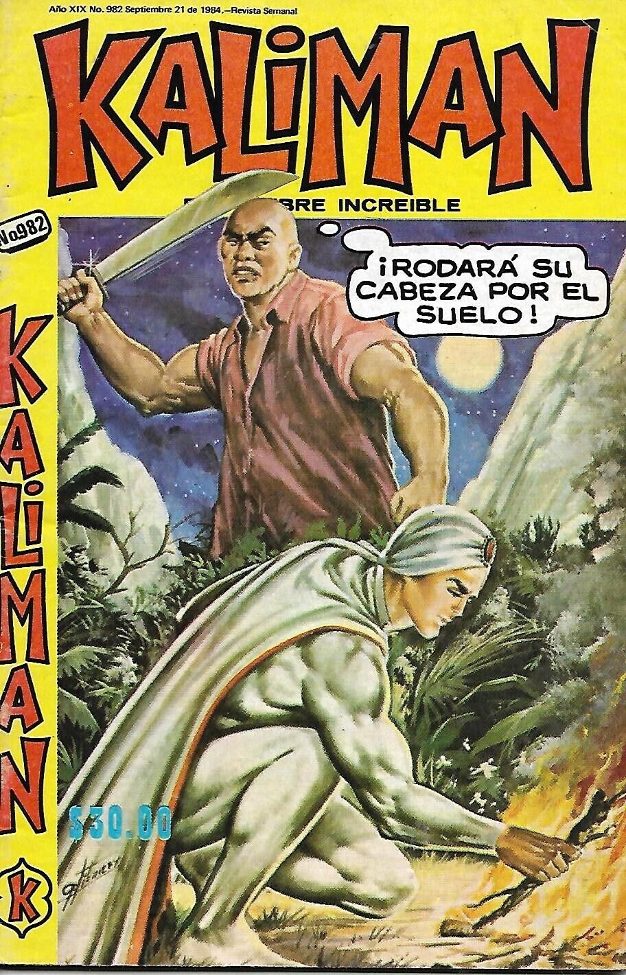 Kaliman El Hombre Increible #982 - Septiembre 21, 1984 - Mexico