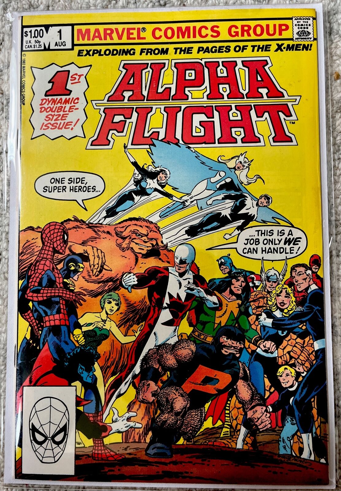 Alpha Flight #1 (1983) Premier Issue 1st App Puck Marvel Comics John Byrne NM