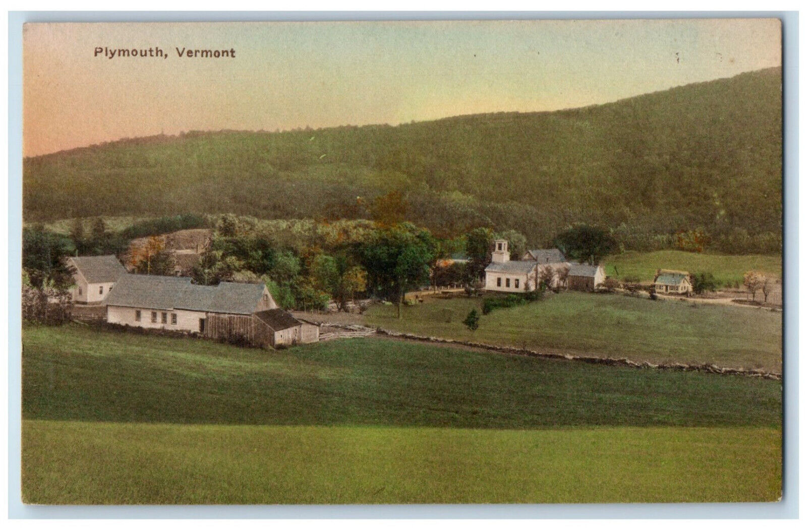 c1950's Scene of Plymouth Vermont VT Geo E Charles Co. Unposted Postcard