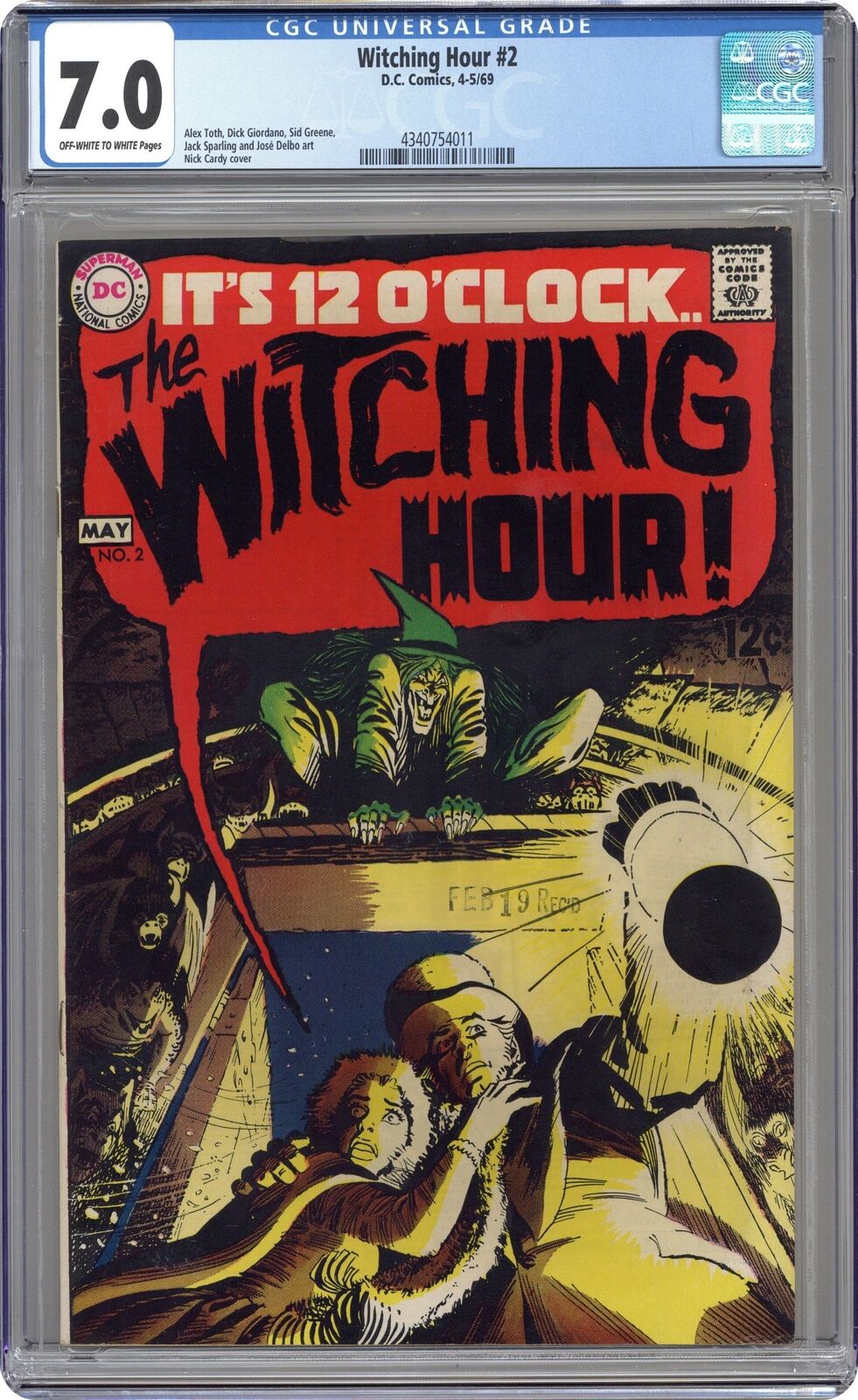 Witching Hour #2 CGC 7.0 1969 4340754011