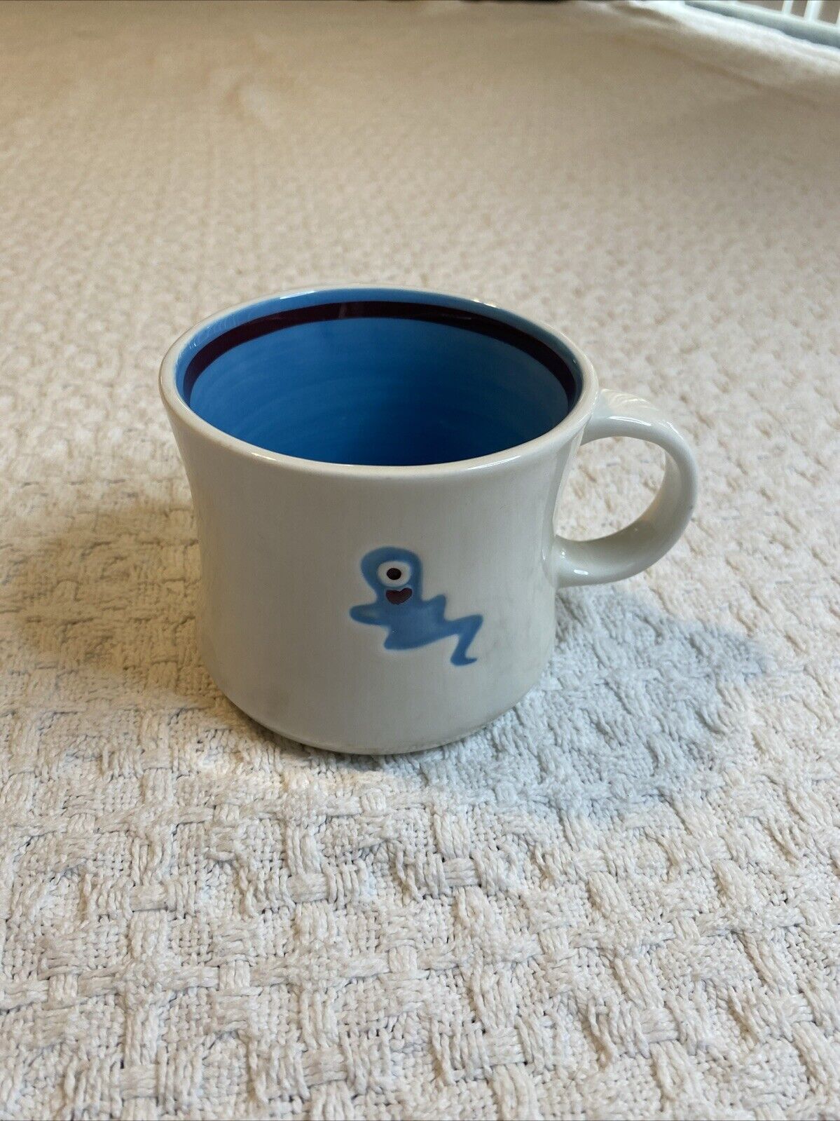 Starbucks Blue Ghost Mug Cup Halloween One Eyed Ghost 2006