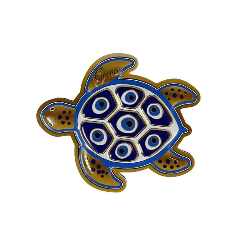 Greece Souvenir Fridge Magnet - Greek Sea Turtle Caretta Caretta 9cm X 8cm