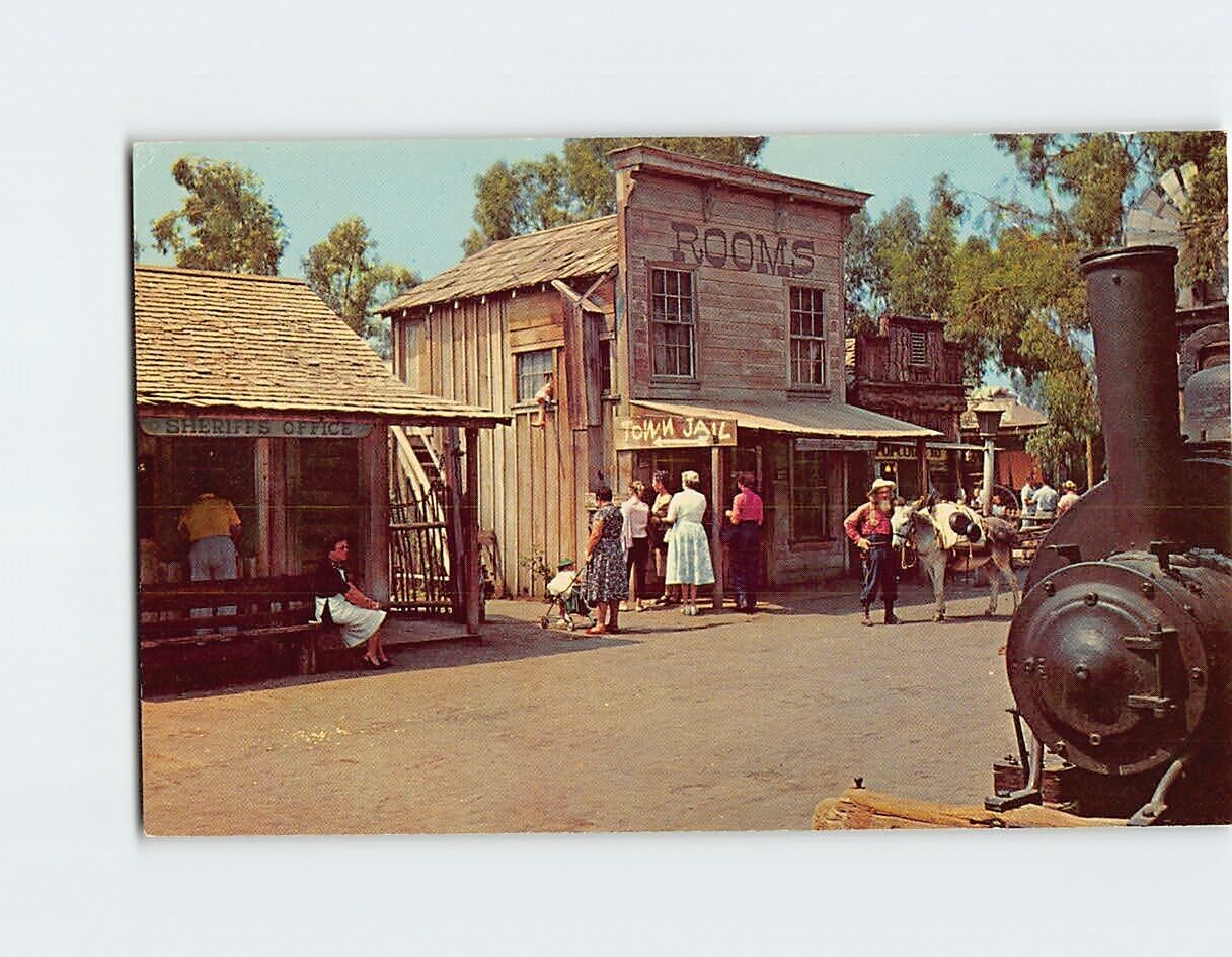 Postcard Goldie\'s Place Knott\'s Berry Farm Ghost Town California USA