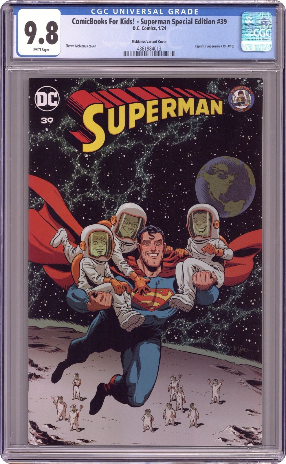 Superman #39COMICS4KIDS.C CGC 9.8 2024 4361984013
