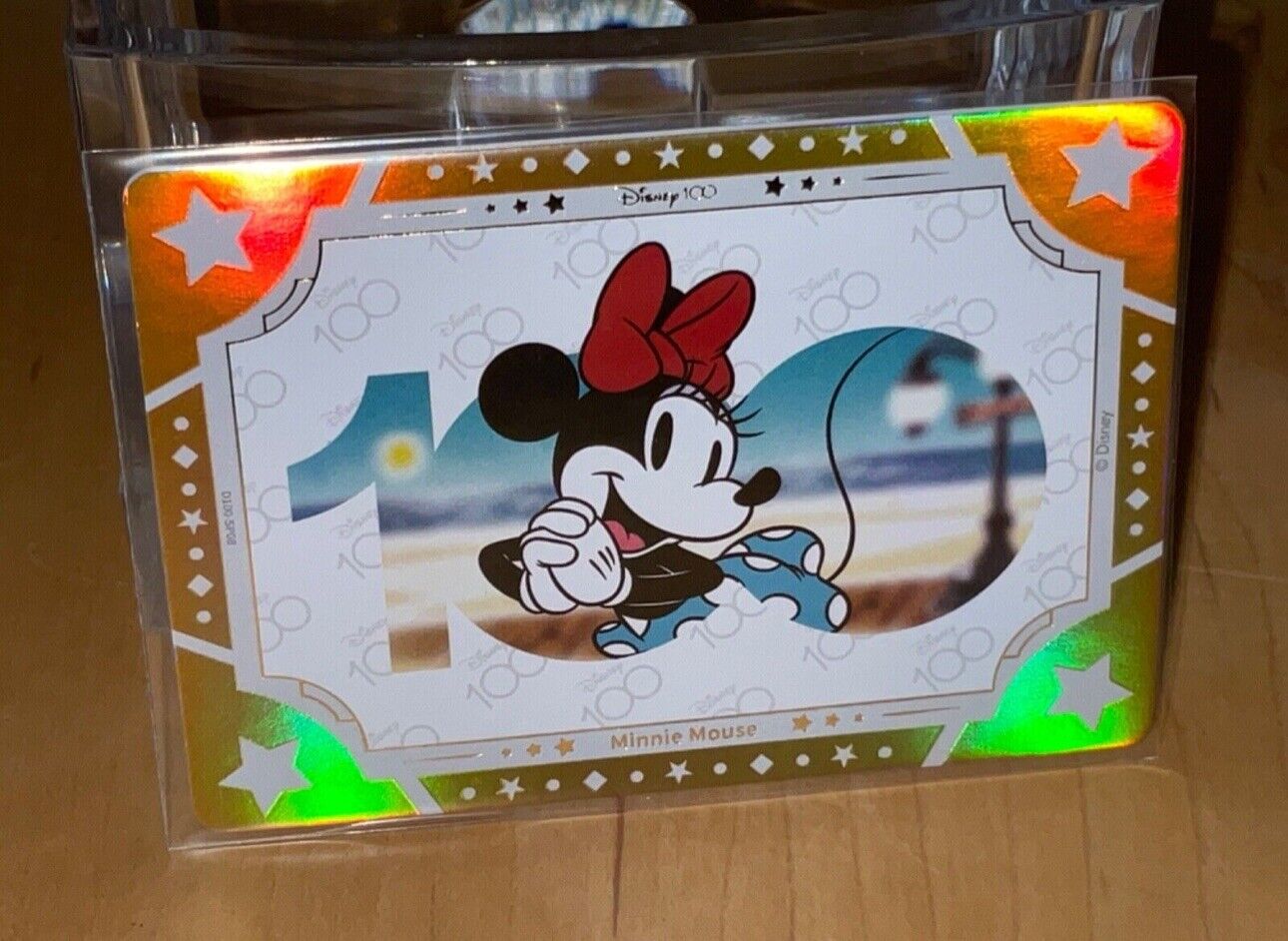 2023 Disney 100 Joyful Card Fun ART GOLD LIMITED EDITION #’d MINNIE MICKEY