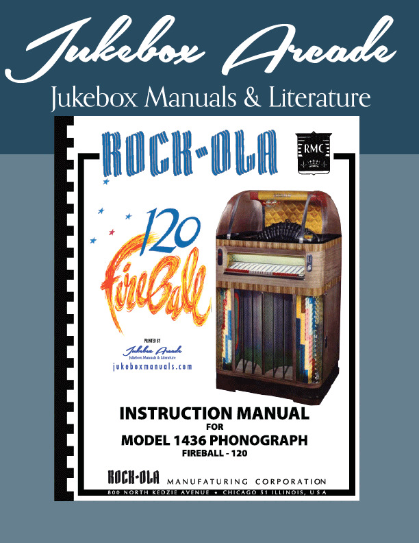 Rock-Ola 1436 Instruction Manual, Parts List Wiring and Component Schematics