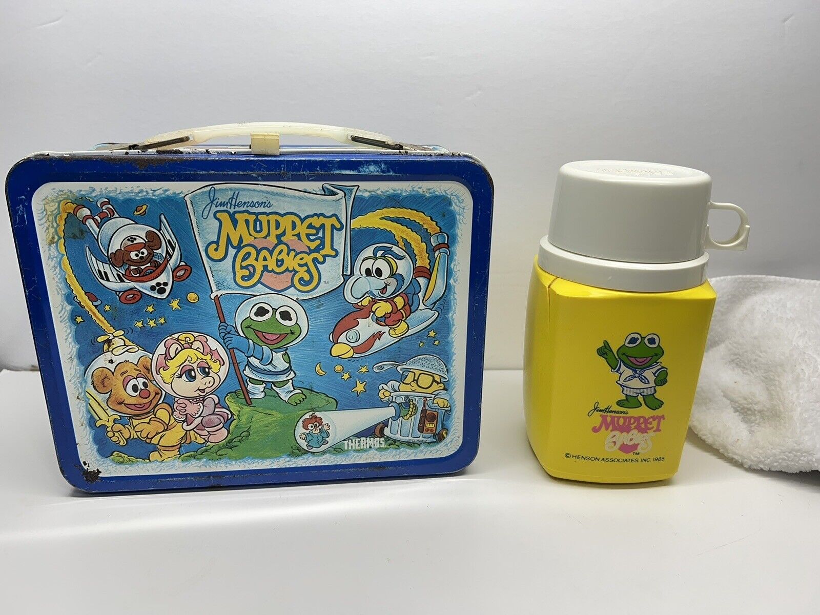 VINTAGE MUPPET BABIES LUNCHBOX AND THERMOS