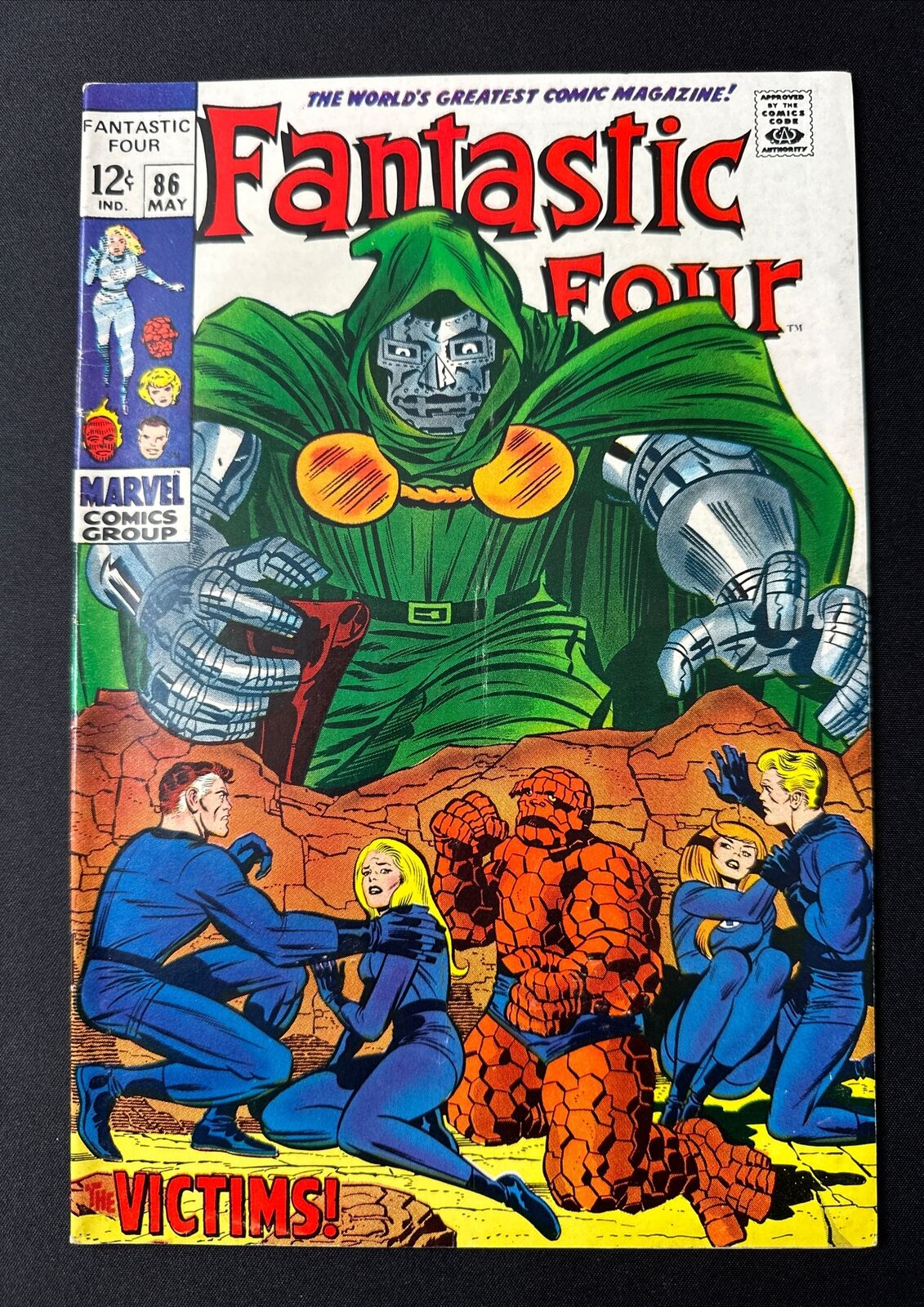 Fantastic Four #86 1969 1969 Marvel Comic Book Dr. Doom Cover Art