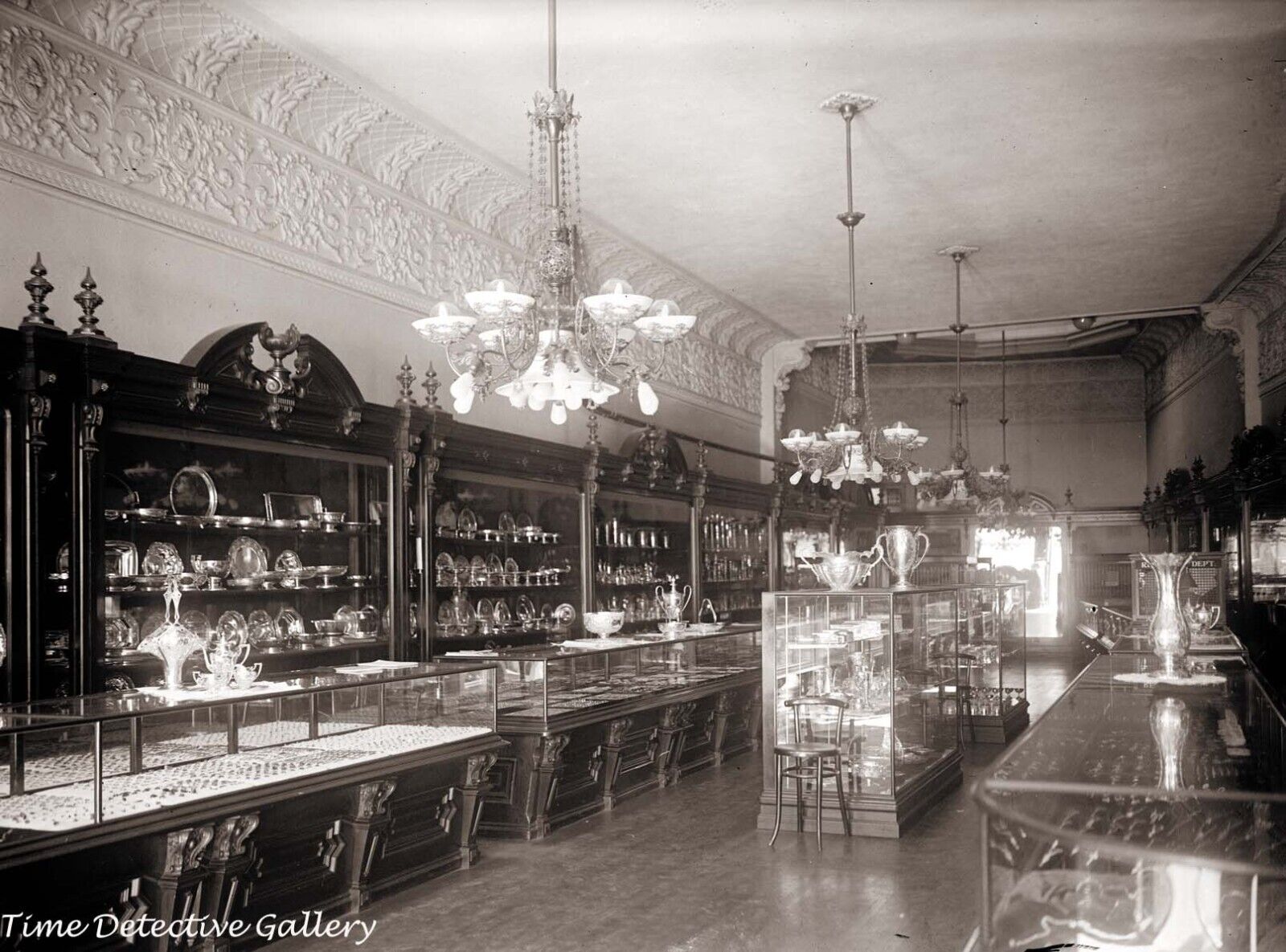 An Elegant Jewelry Store, Washington, D.C. - 1915 - Historic Photo Print