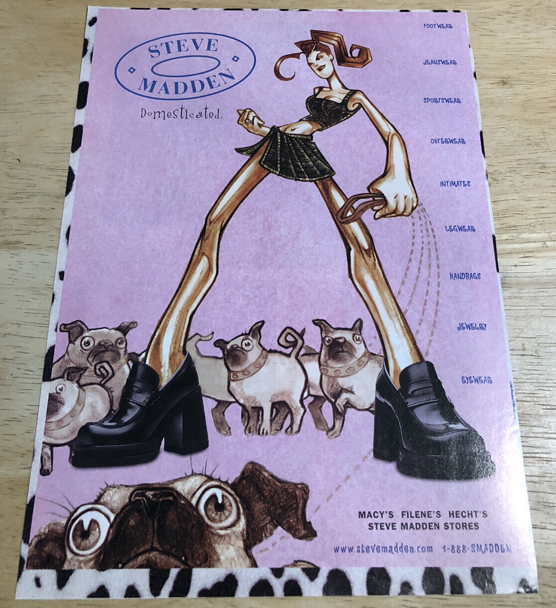1998 STEVE MADDEN Ad - Vintage Full Page Magazine Print Ad
