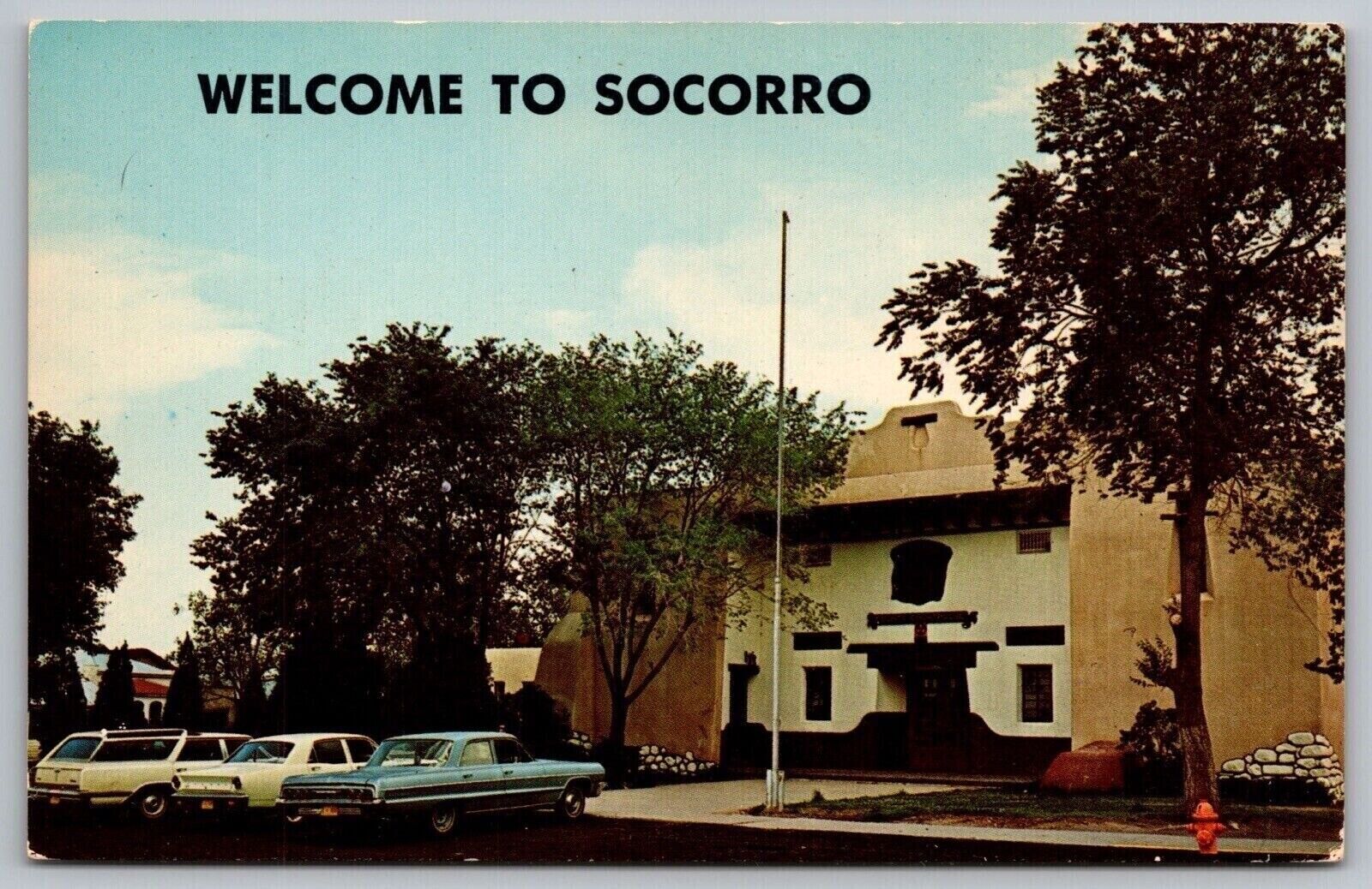 Socorro New Mexico Nm Socorro County Courthouse Franklin E Schaaf Unp Postcard