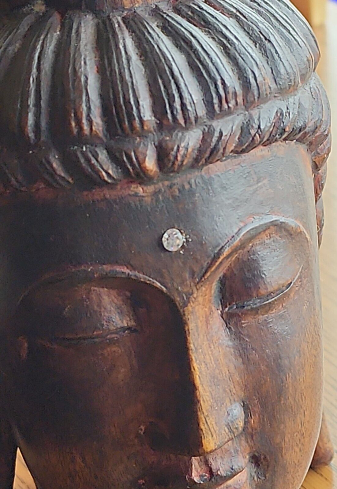 Vintage Buddha Statue Hand Carved