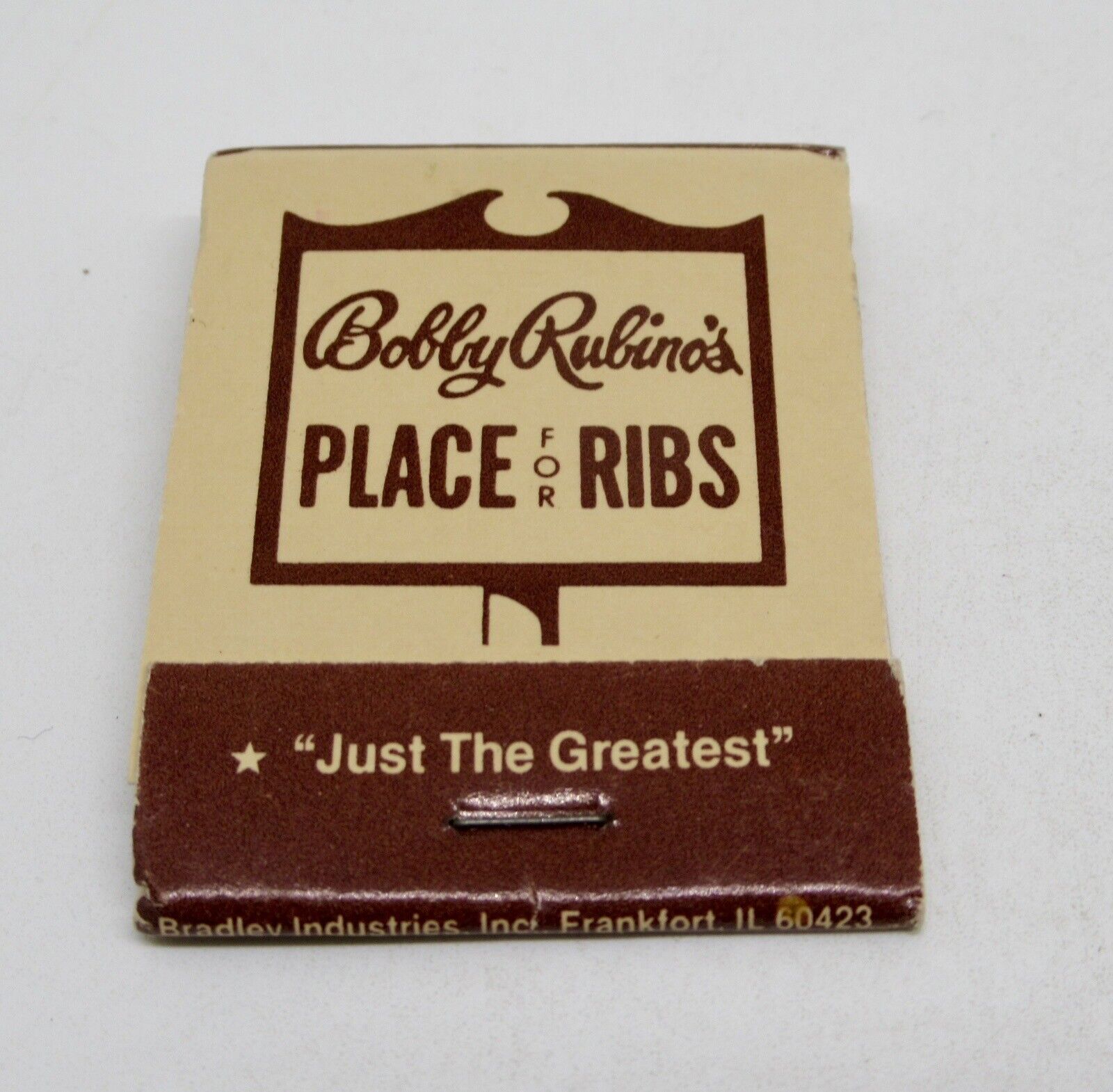 Bobby Rubino\'s Place of Ribs Fort Lauderdale Florida FULL Matchbook