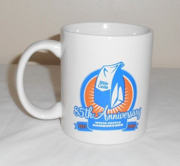 White Castle 85th Anniversary 1921-2006 Cup Mug 3.25d 3.75t VGC Inside Scratches