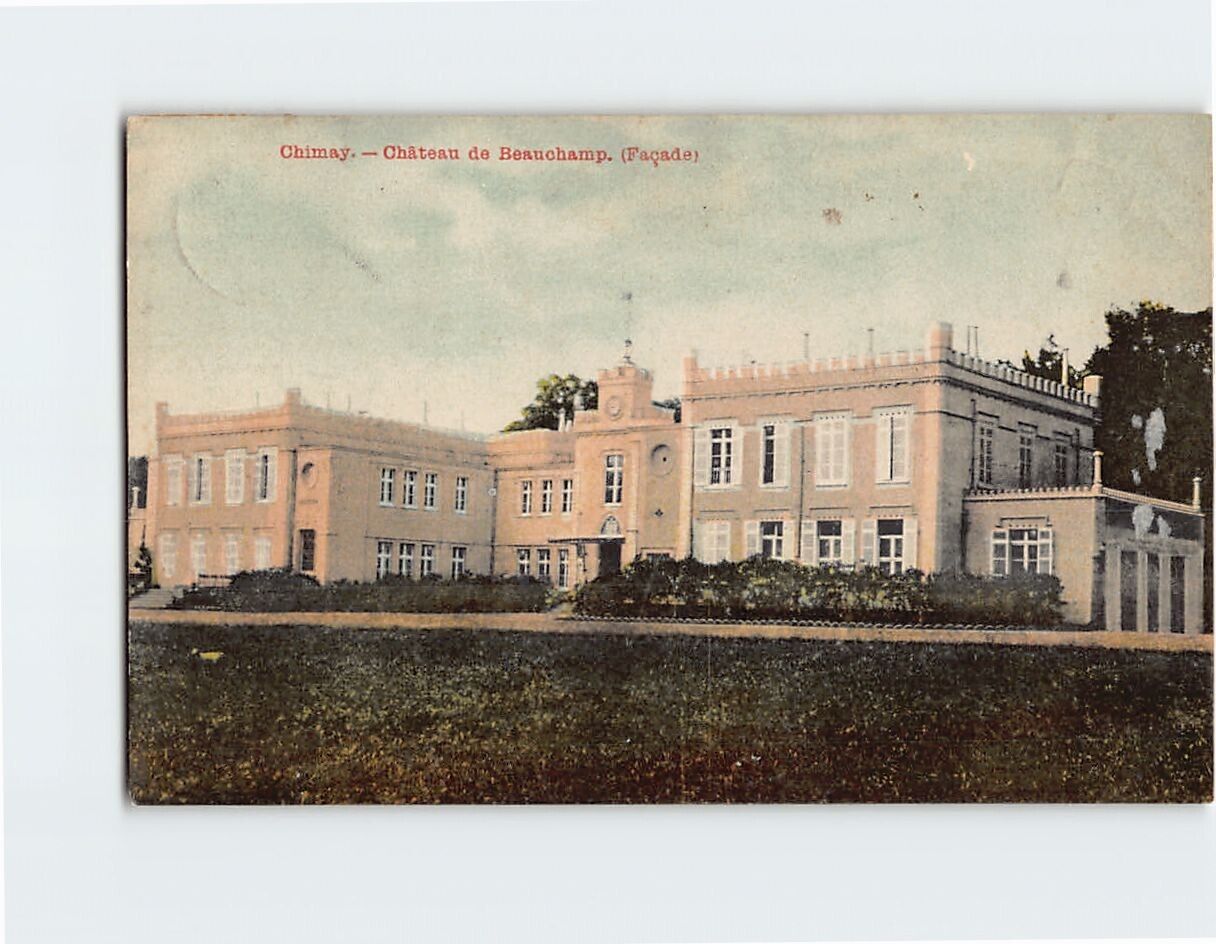 Postcard Château de Beauchamp, Façade, Chimay, Belgium