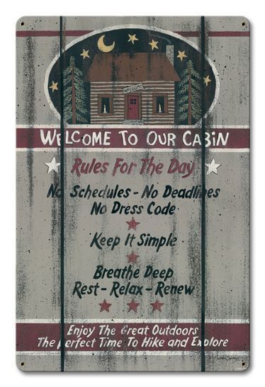 WELCOME TO OUR CABIN RULES FOR DAY 18\