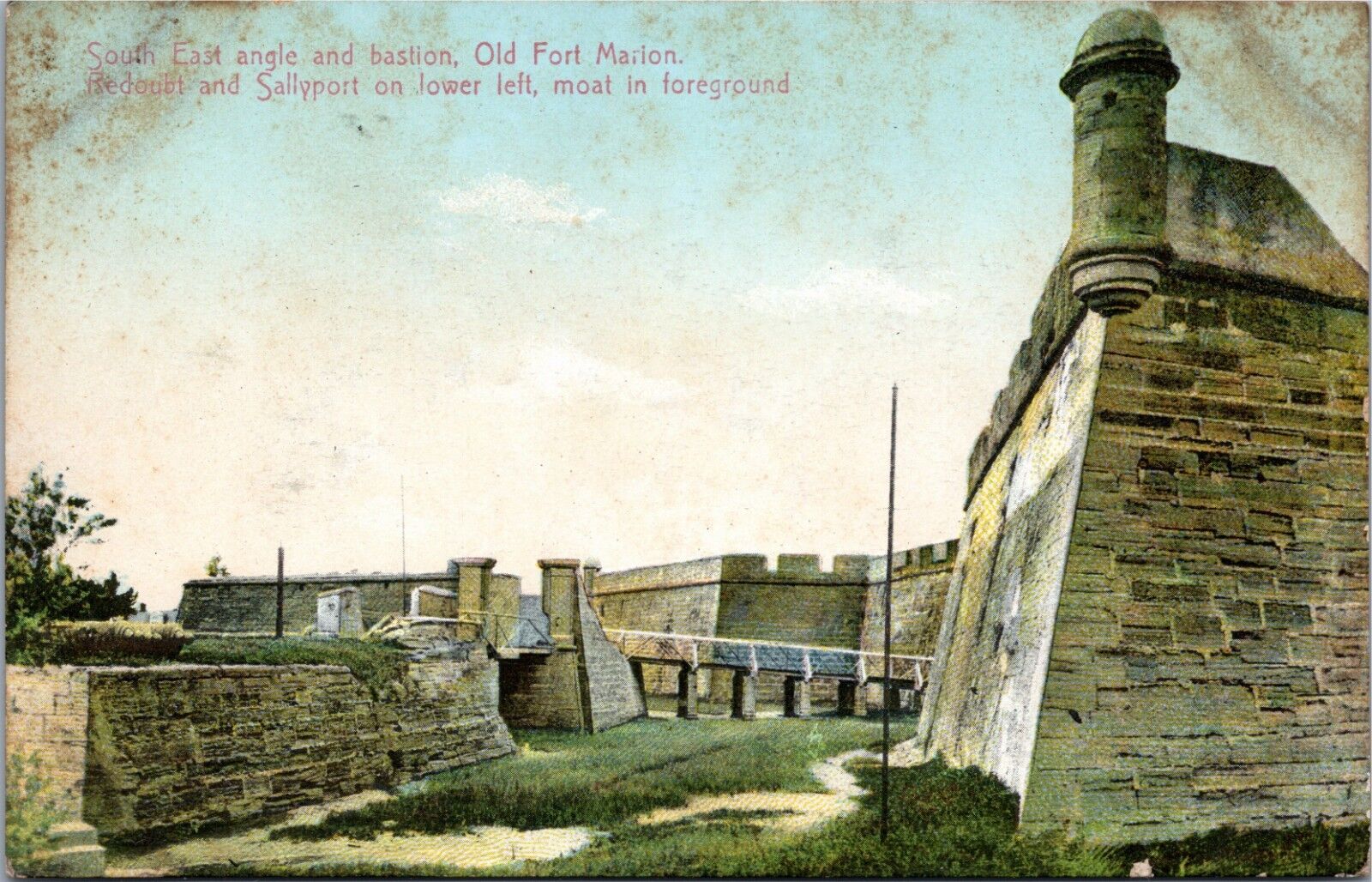 Old Fort Marion, South East angle and bastion, Florida
