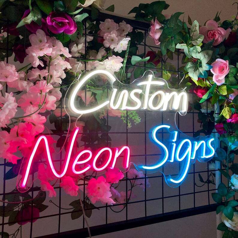 Custom Neon Signs LED Neon Night Light for Wedding Bride Room Wall Decor Bar Pub