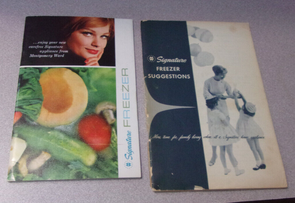 Vintage Montgomery Ward Signature Freezer Instruction Booklets Lot of (2)