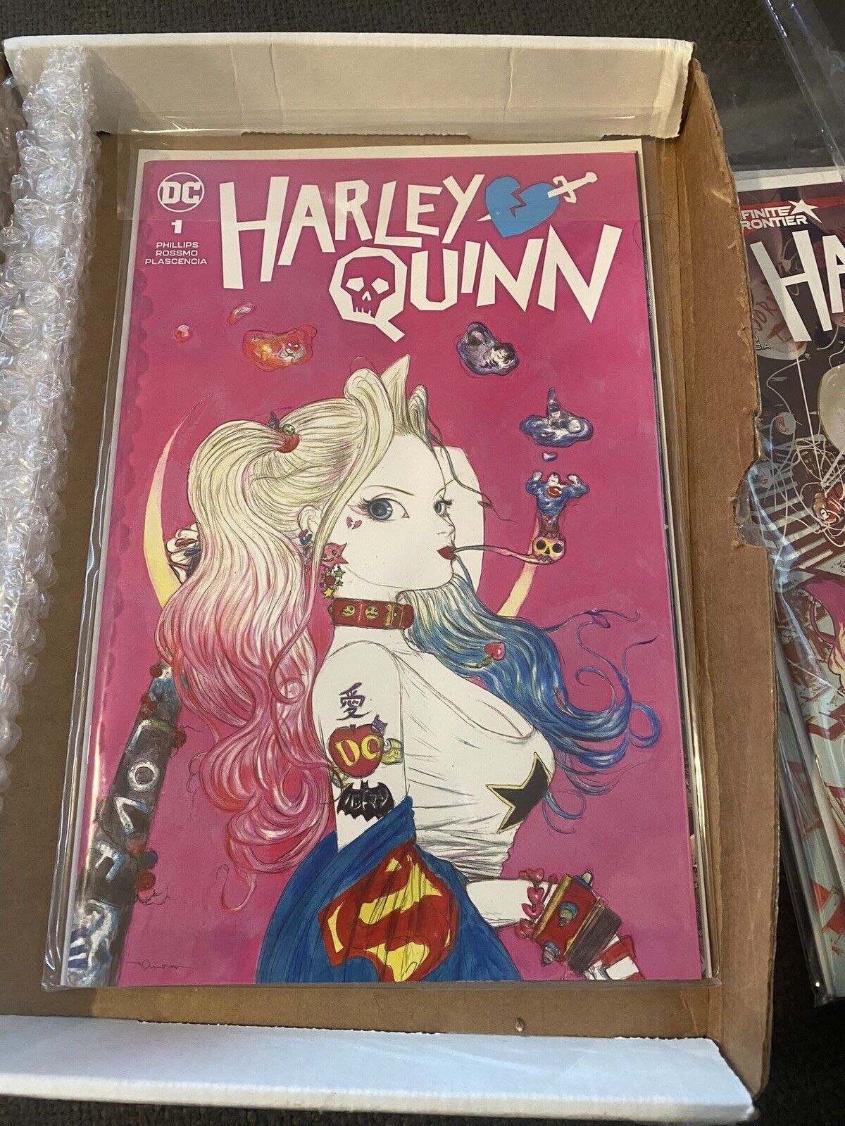DC Comics 2021 Harley Quinn #1 Team Cover Yoshitaka Amano Card Stock Variant
