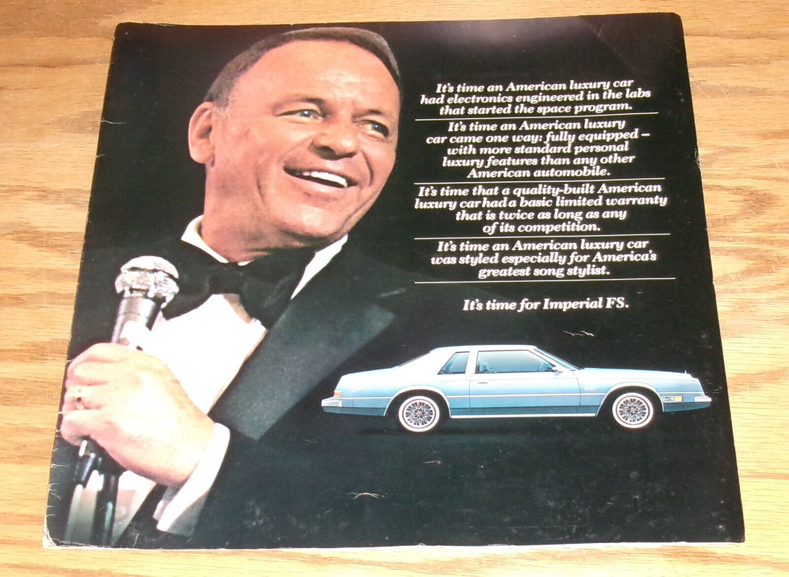 Original 1981 Chrysler Imperial FS Deluxe Sales Brochure Frank Sinatra