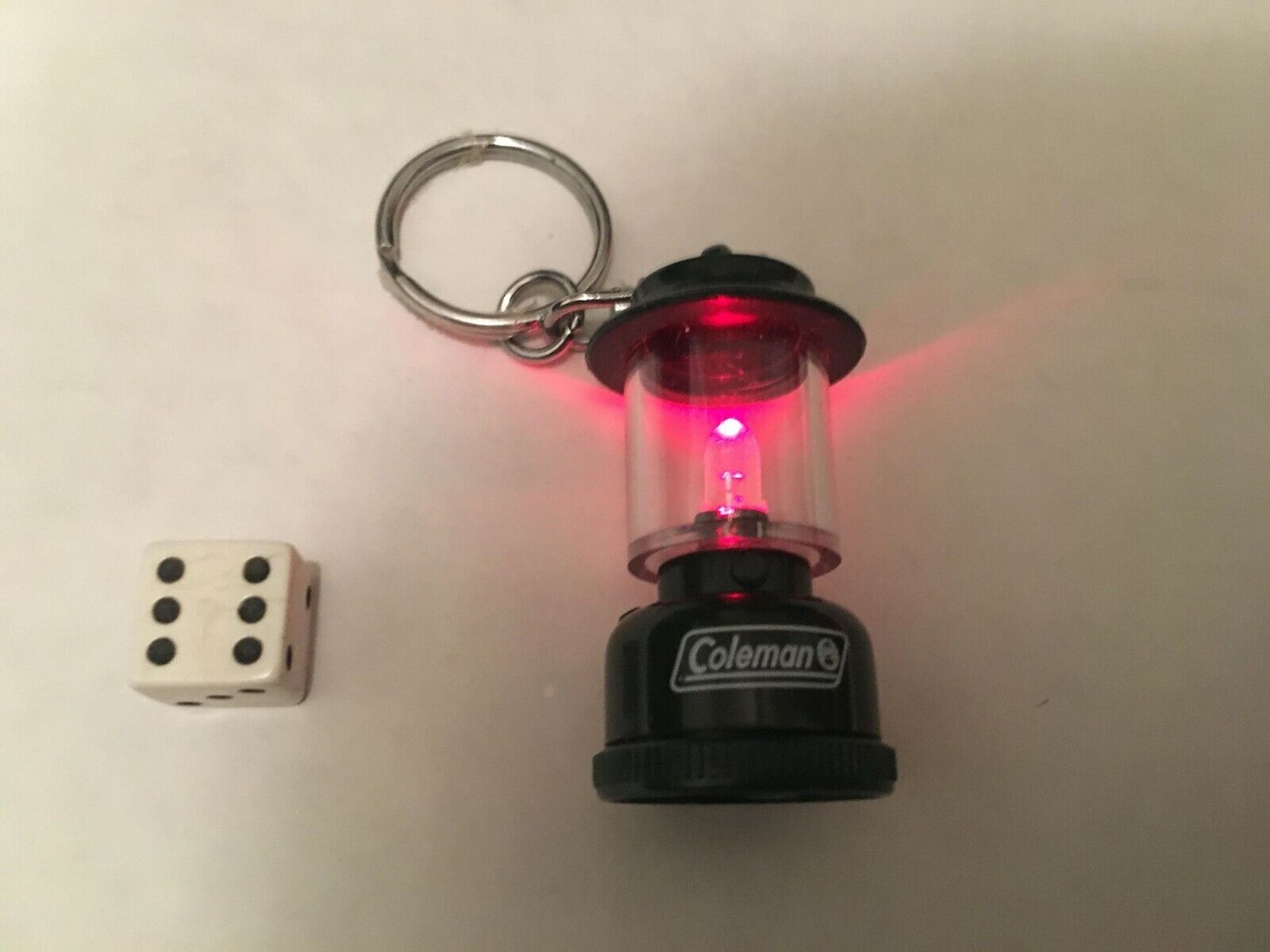 COLEMAN MINI LAMP KEYCHAIN LIGHTS UP WORK AND LOOKS GREAT