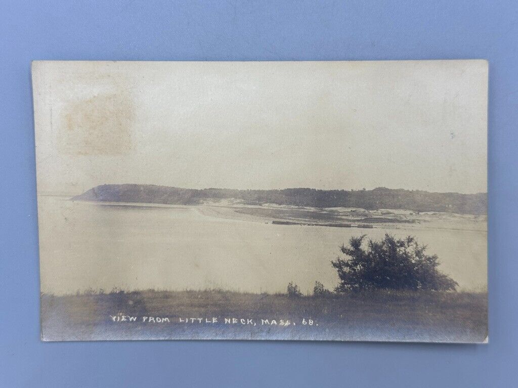 1920 LITTLE NECK Massachusetts Real PHOTO Postcard RPPC Antique