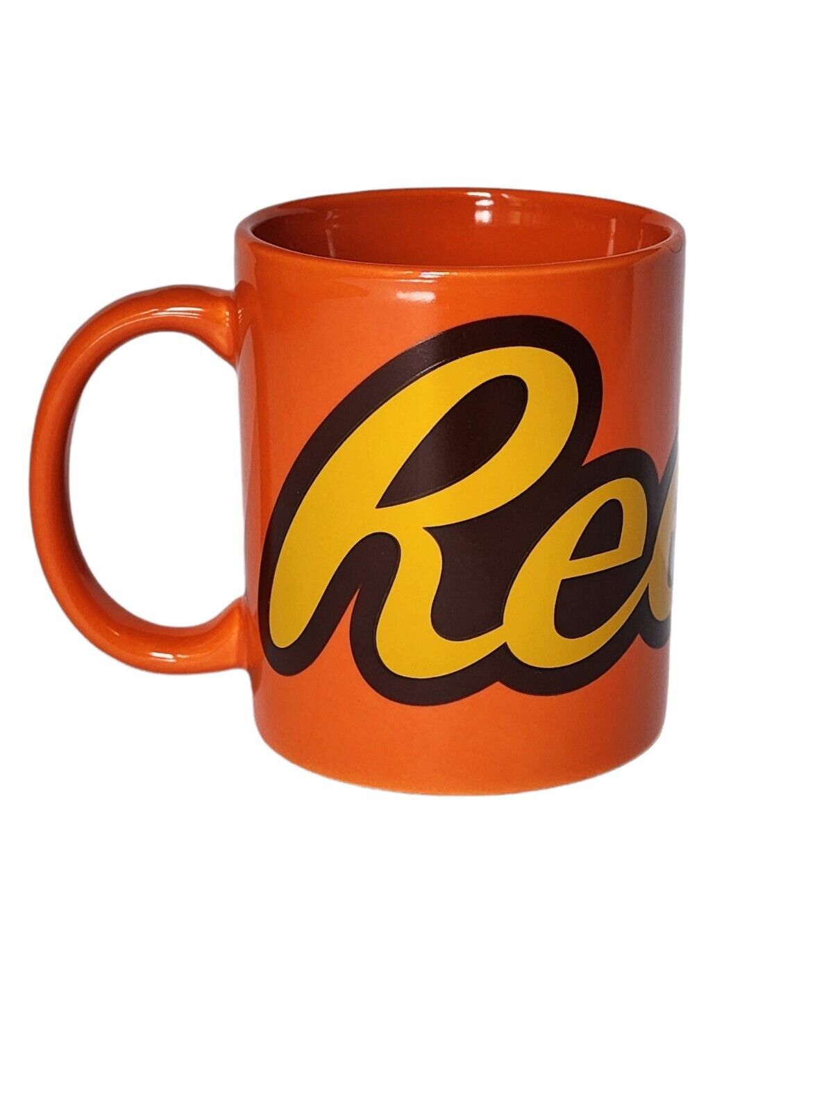 Reese's Candy Coffee Cocoa Mug  Orange Brown Yellow