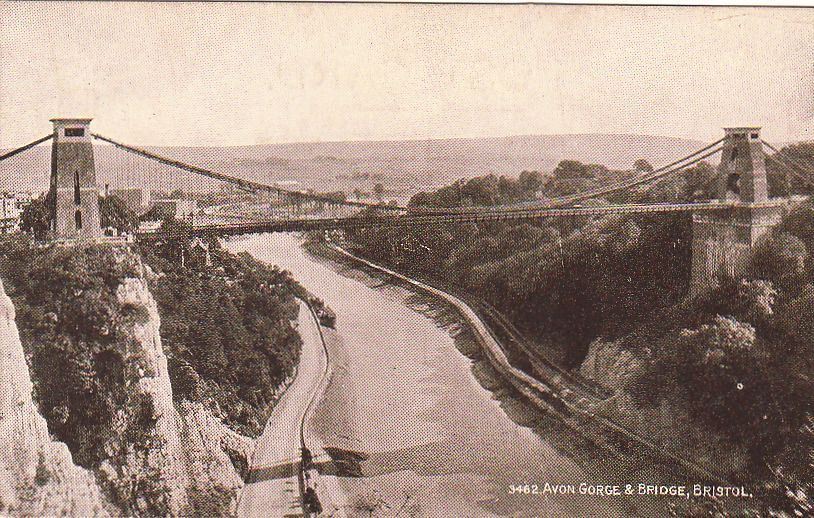 Postcard Avon Gorge & Bridge Bristol UK
