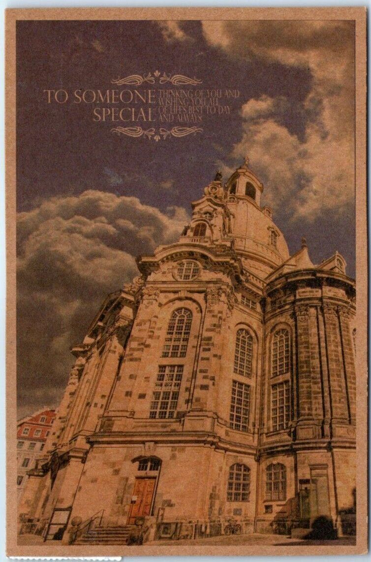 Postcard - Frauenkirche Dresden with Greetings - Dresden, Germany