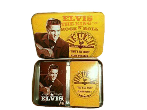 Vintage Elvis Presley The King Of Rock N\' Roll Sun Record Company Playing Cards
