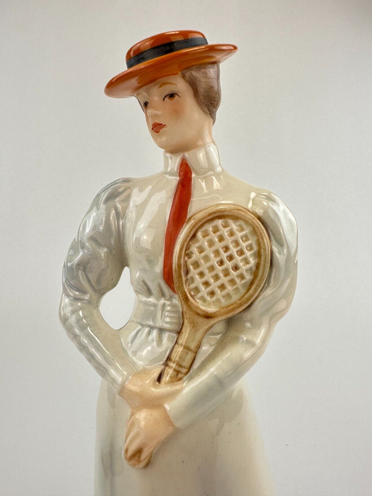 Vintage Goebel W Germany Center Court 1903 Porcelain Figurine Size 8.8 Inch