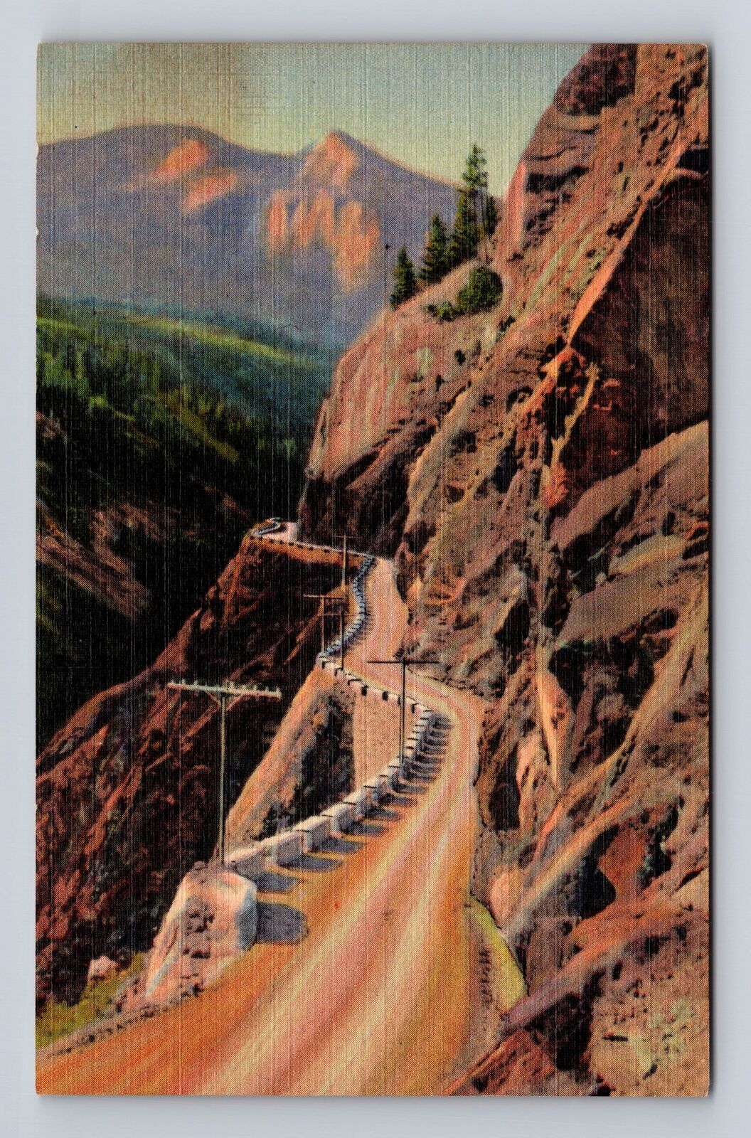 CO- Colorado, Uncompahgre Gorge And Million Dollar Highway, Vintage Postcard