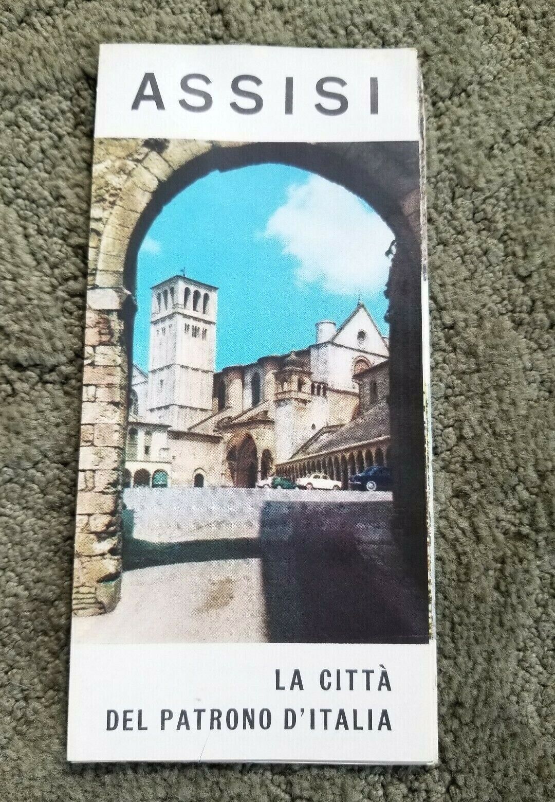 Vintage 1960s Italy Travel Brochure - ASSISI  English / Italian Text