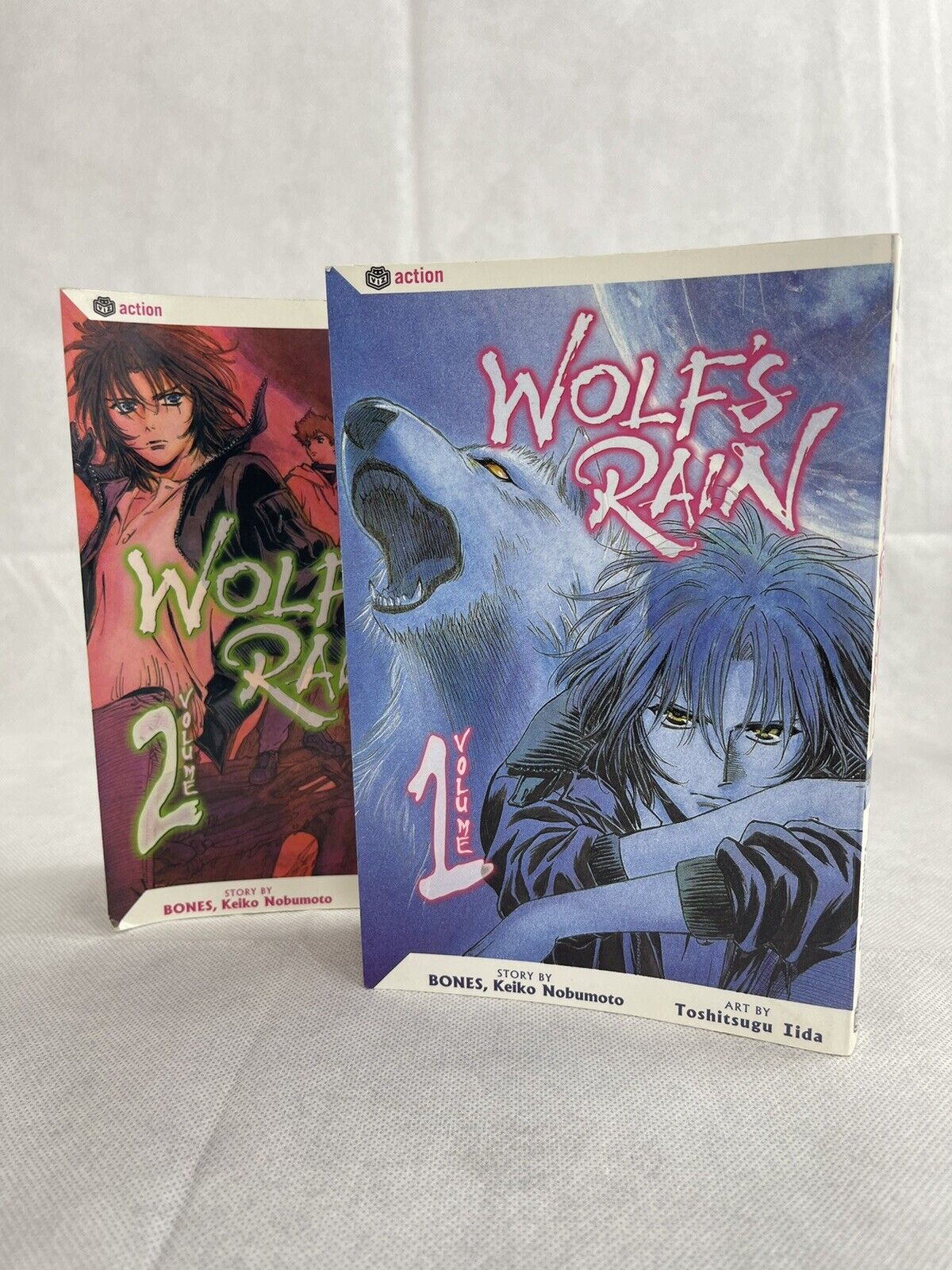 (2003) WOLF’S RAIN Manga Lot 1 + 2 (VIZ) Comic Book Complete BONES Keiko Volume